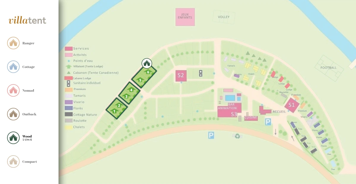 plattegrond-camping-de-vaubarlet-2022