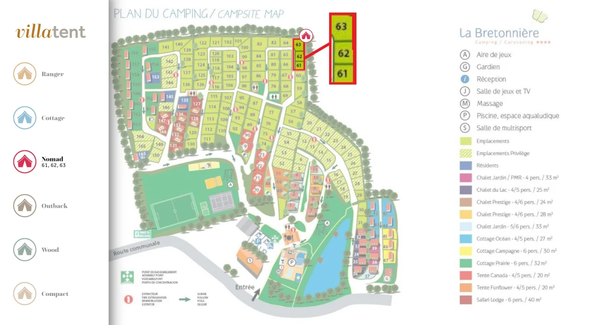 plattegrond-camping-paradis-la-bretonnière-2022